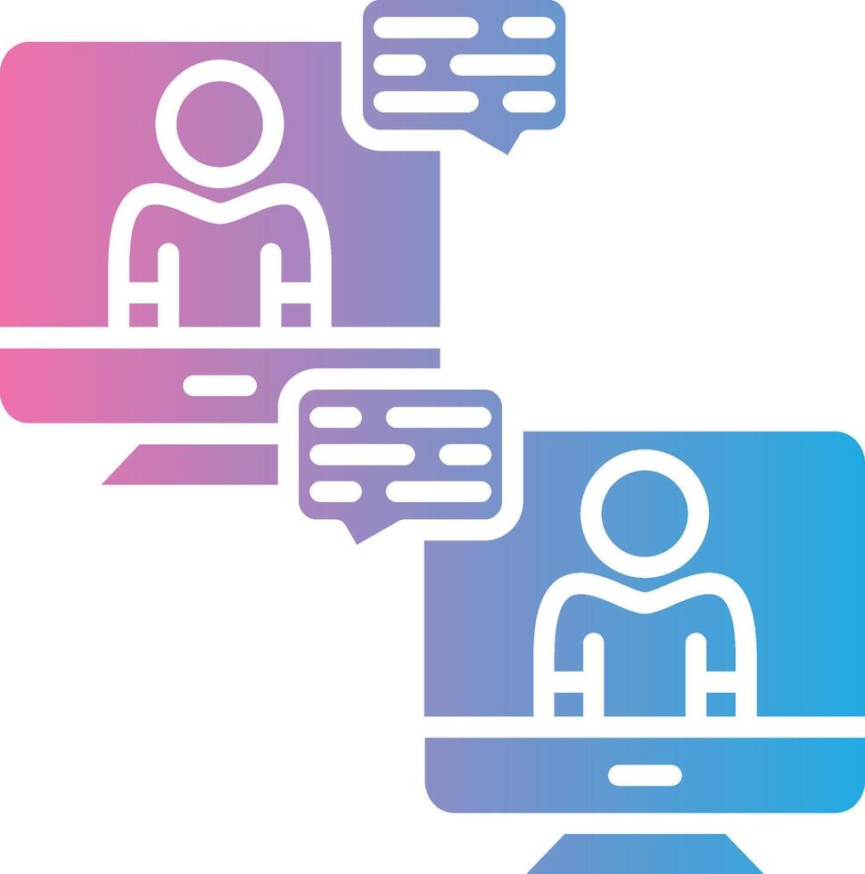 Online Communication Elegant Flat Illustration vector