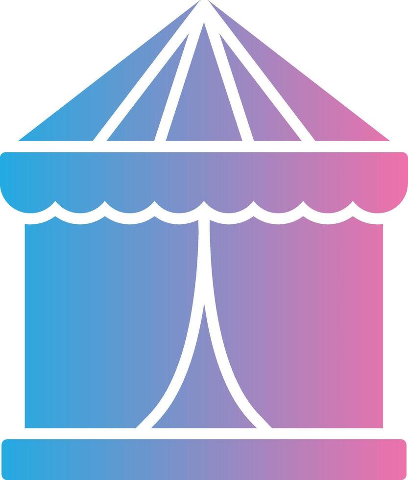 Tent Flat Symbol vector