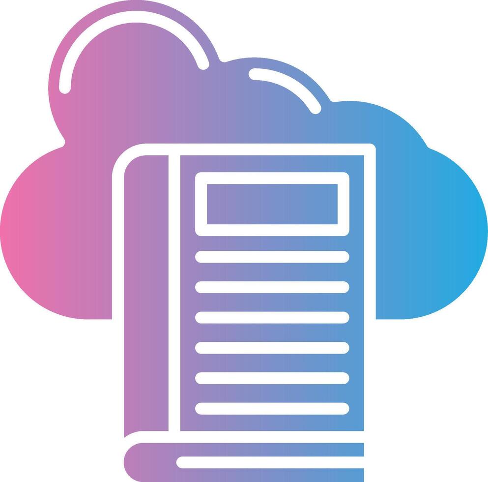 Cloud Library High Contrast Badge vector