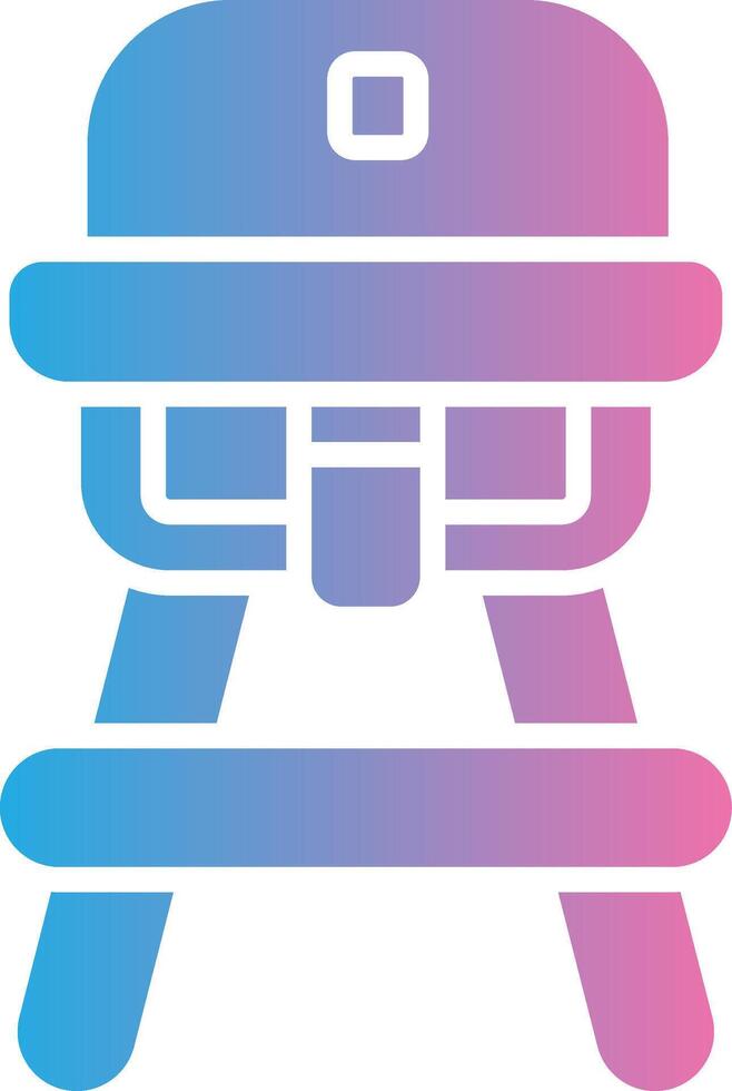 Feeding Chair Muted Color Design vector