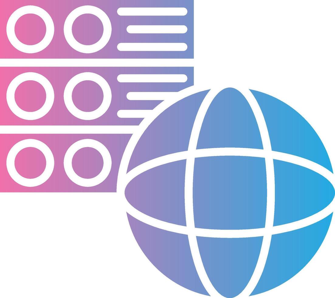 Hosting Server Detailed UI Piece vector