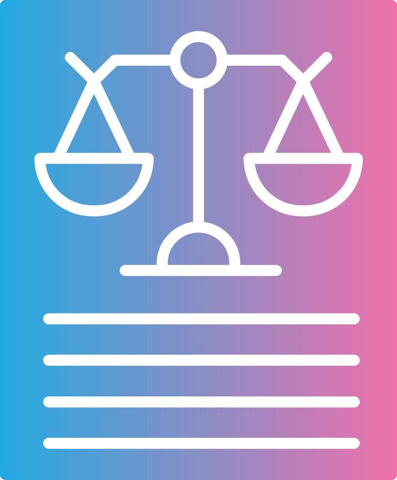 Justice Soft Outline Graphic vector