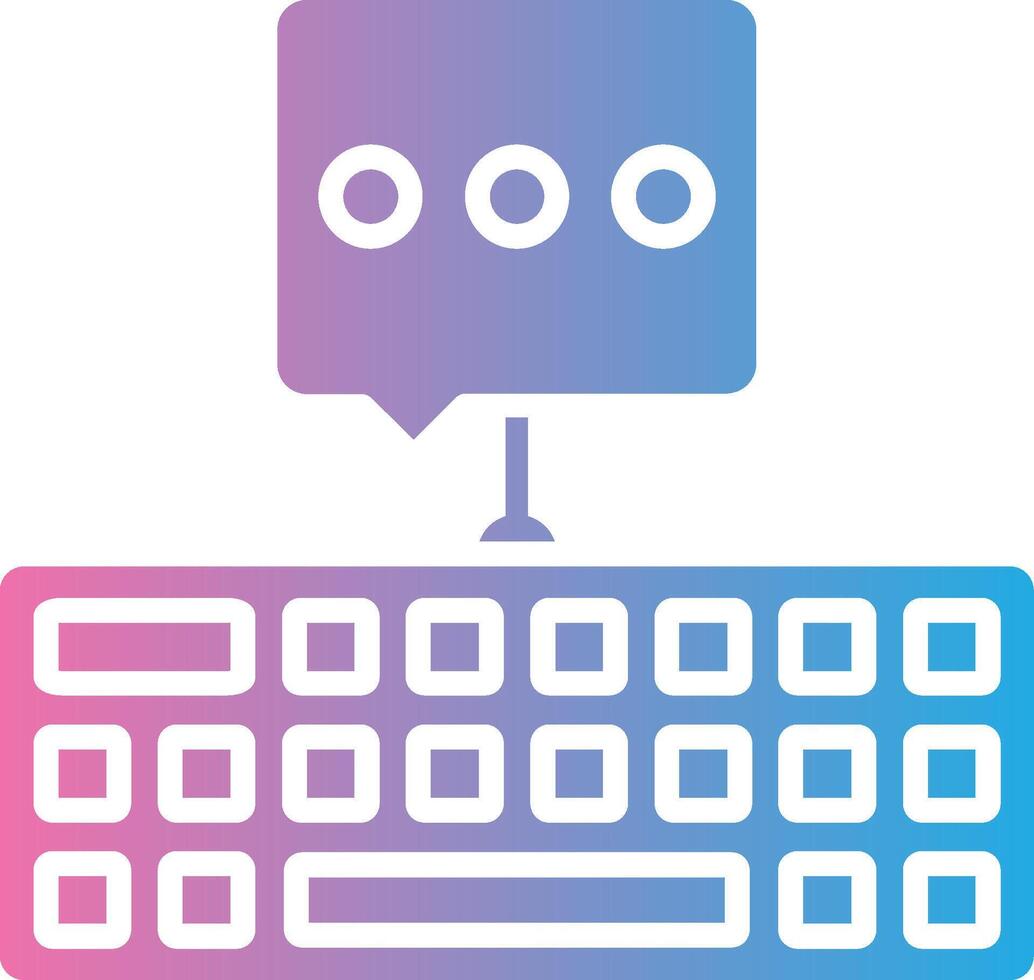 Keyboard Sharp Line Mark vector
