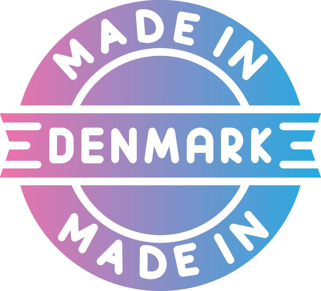 Made In Denmark Interactive Symbol vector