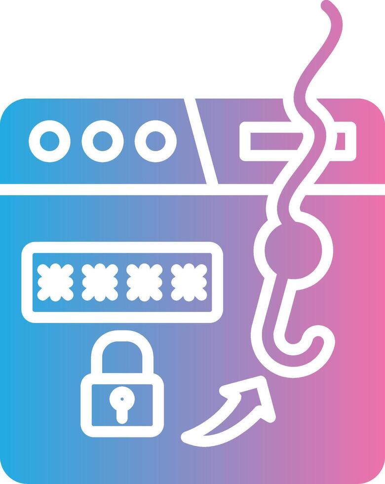 Phishing Creative Grid Symbol vector