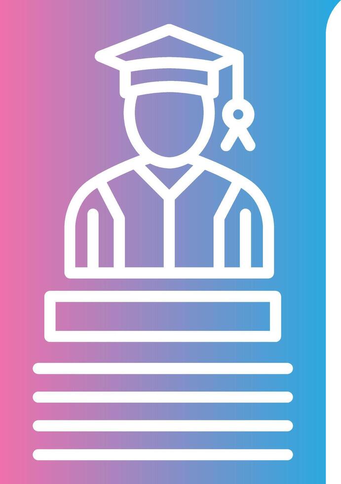 Curriculum Bold App Graphic vector