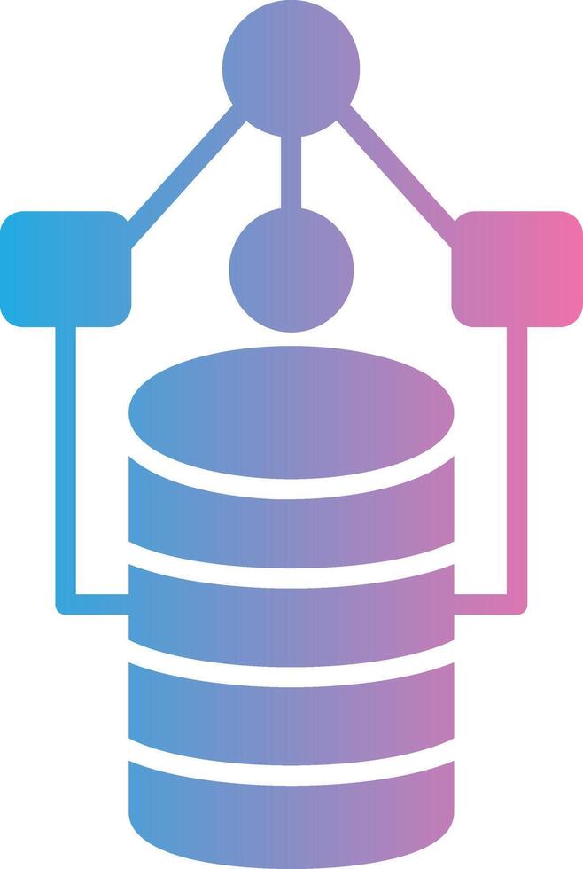 Data Model Cool Tone Form vector