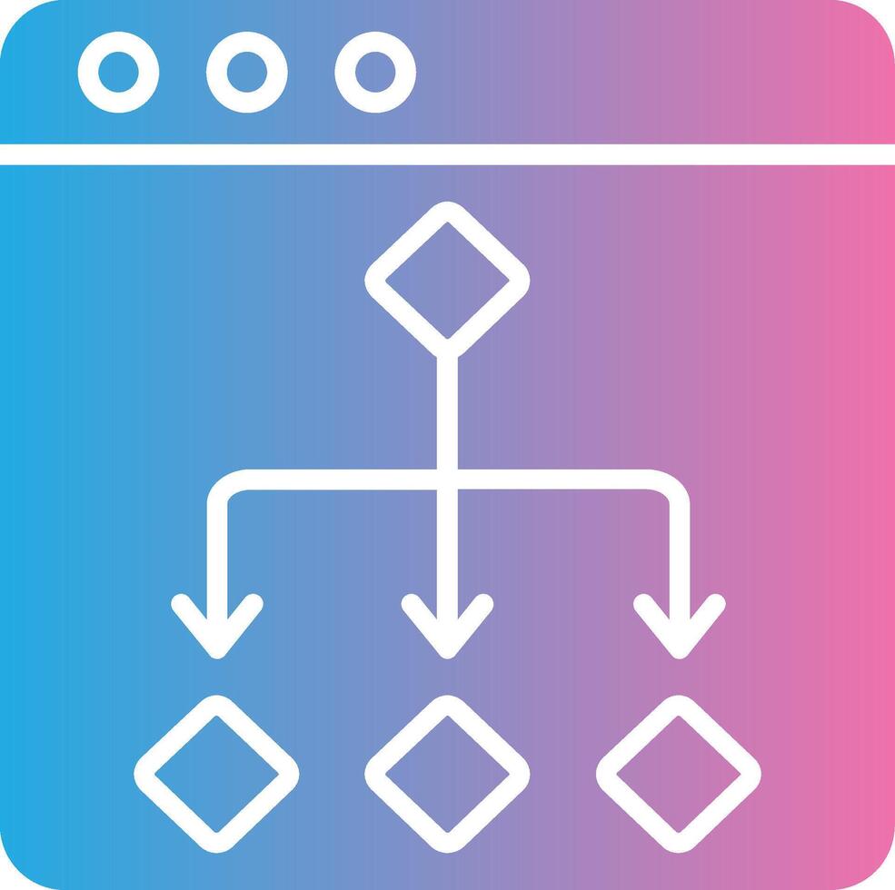 Flow Diagram Interactive UI Design vector