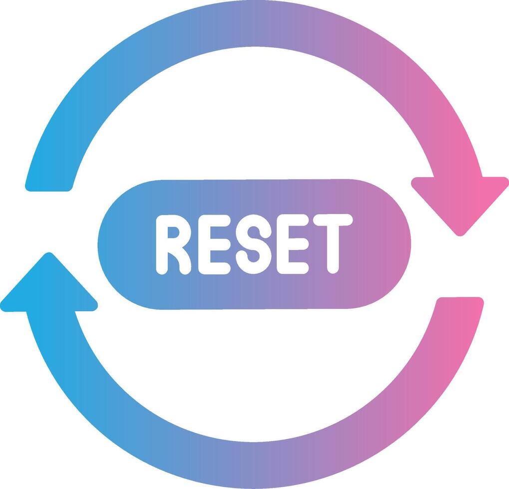 Reset Illustrated Concept Graphic vector