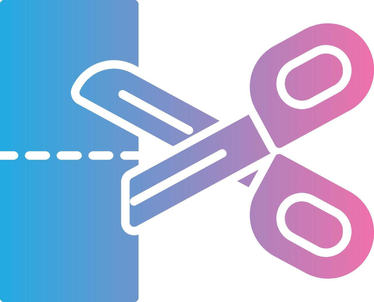 Scissors Modern Color Symbol vector