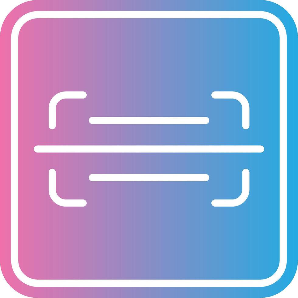 Scanner Minimal UI Element vector