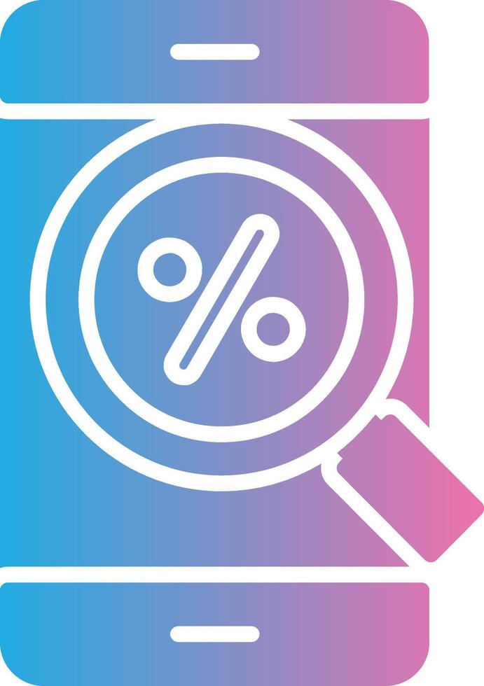 Discount Iconic Line Form vector