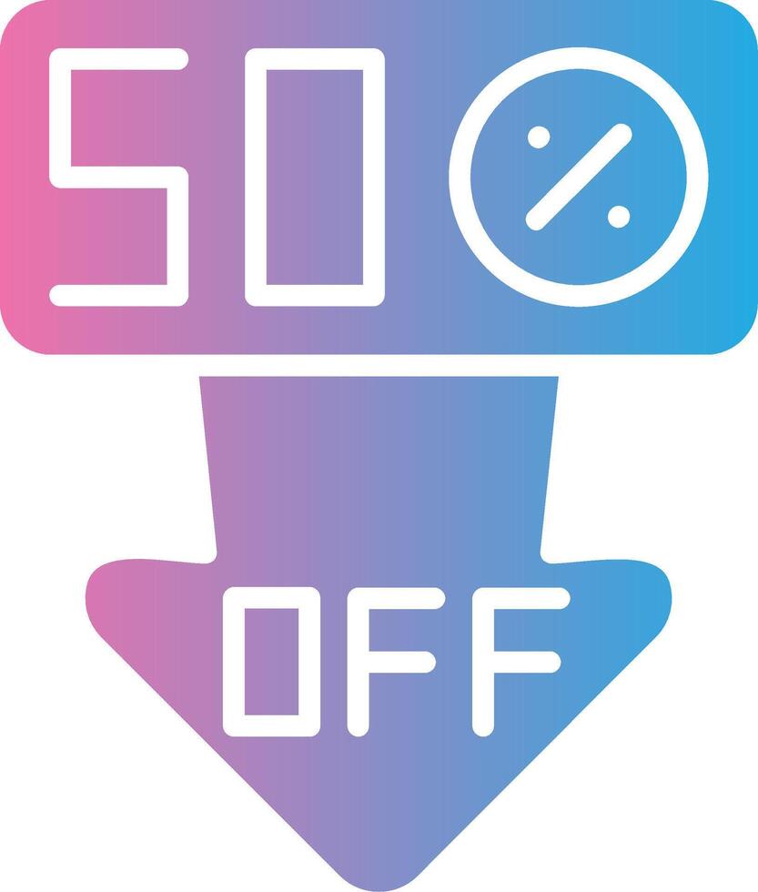 Discount Bold App Graphic vector