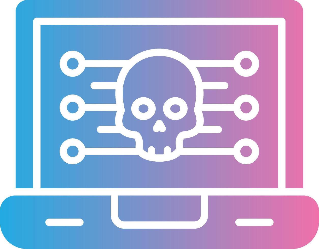 Malware Stylized Flat Drawing vector