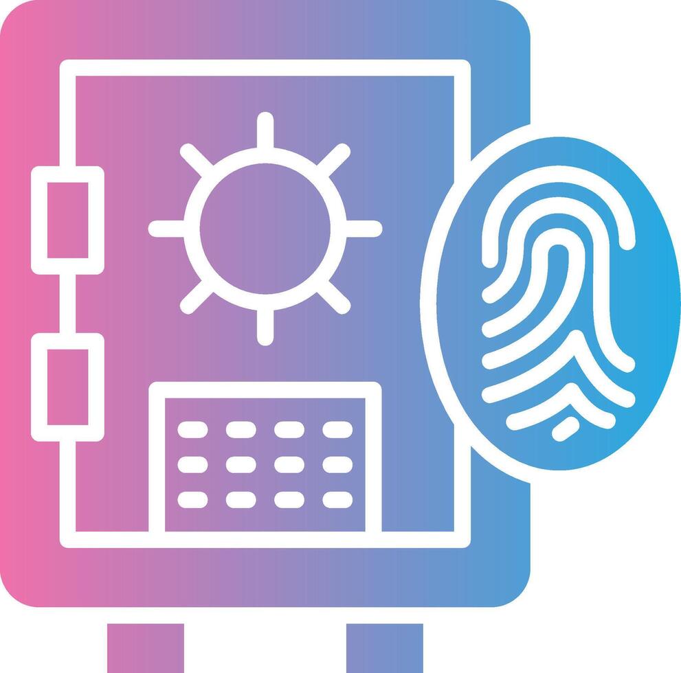 Safety Box Modern Interface Badge vector