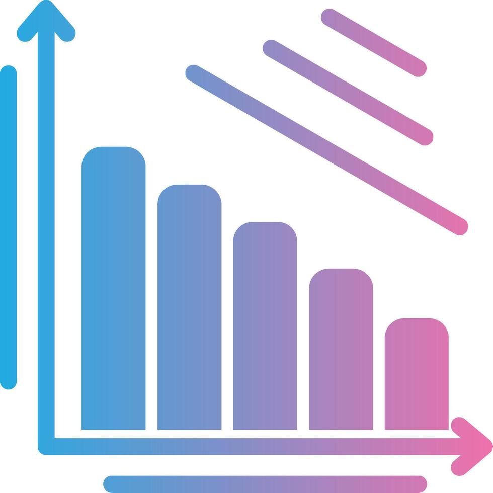 Bar Graph Flat Symbol vector