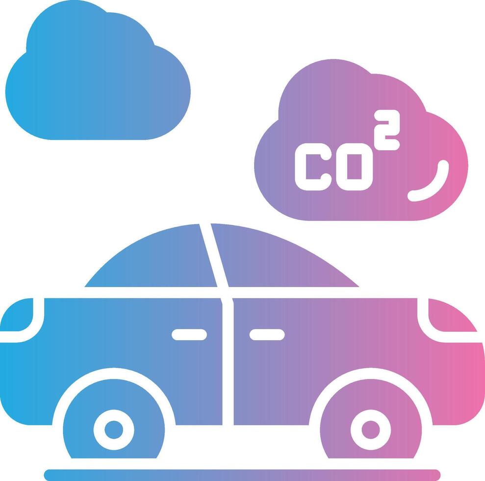 Co2 3D Rendered Symbol vector