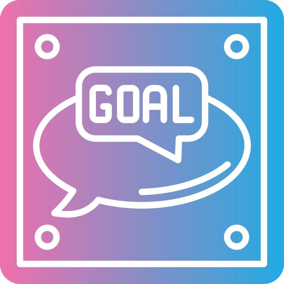 Goal Pastel Sketch Mark vector