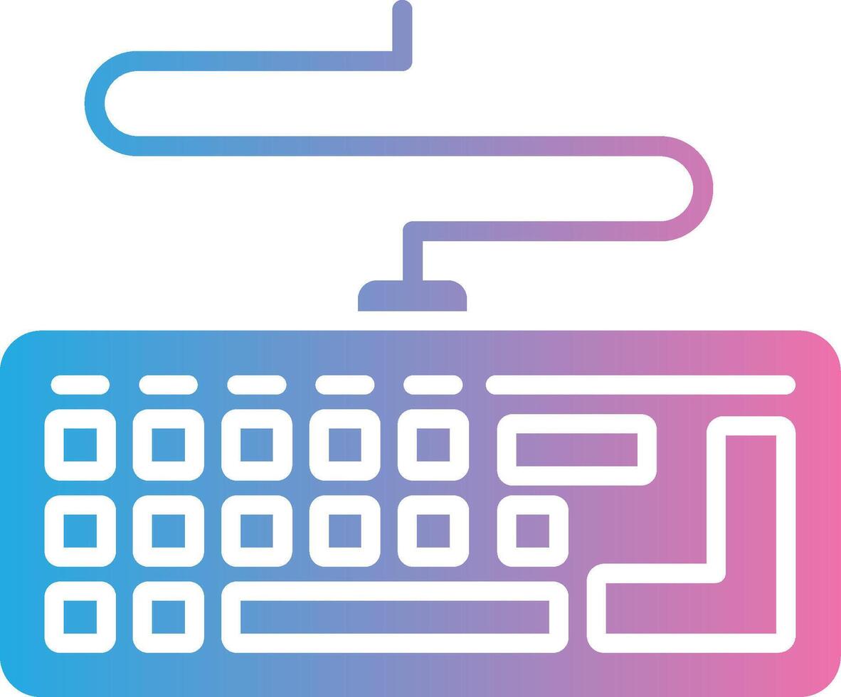 Keyboard Color Block Badge vector