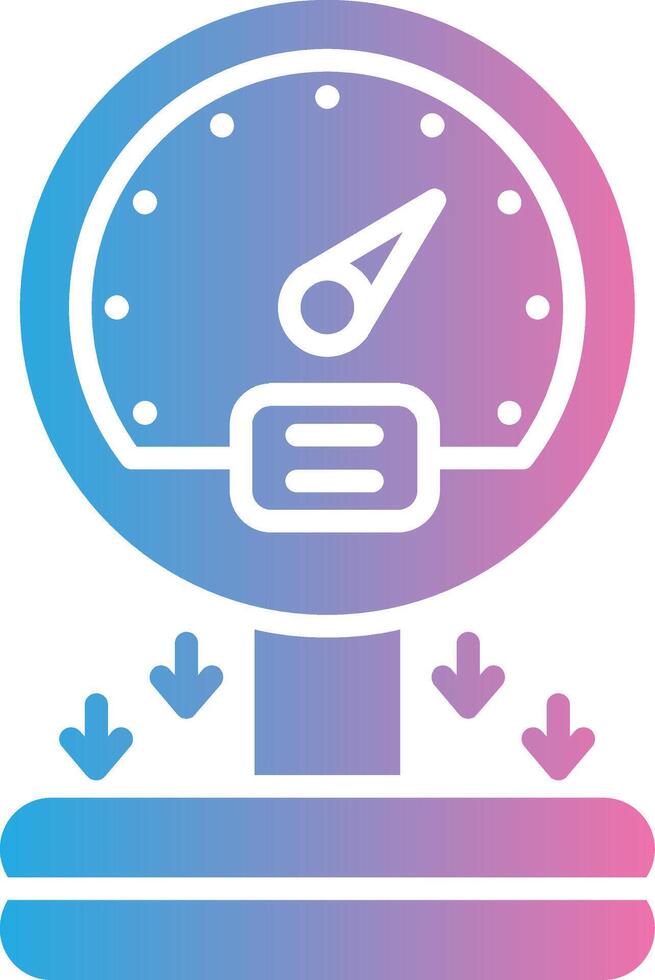 Pressure Sensor Isometric Web Illustration vector