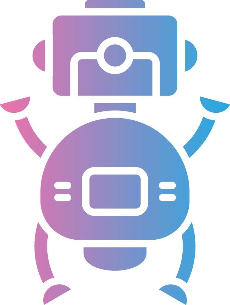 Robot Elegant Shape Symbol vector