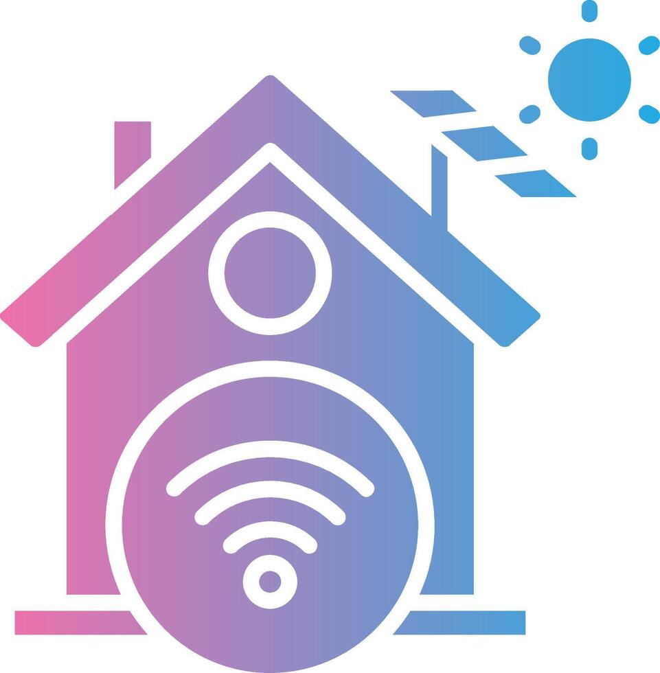 Smart Home Dark Mode Symbol vector
