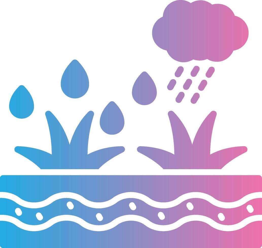 Water 3D Rendered Symbol vector
