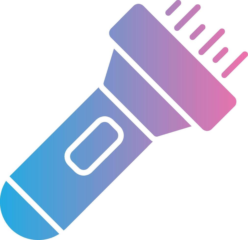Flashlight 3D Rendered Symbol vector