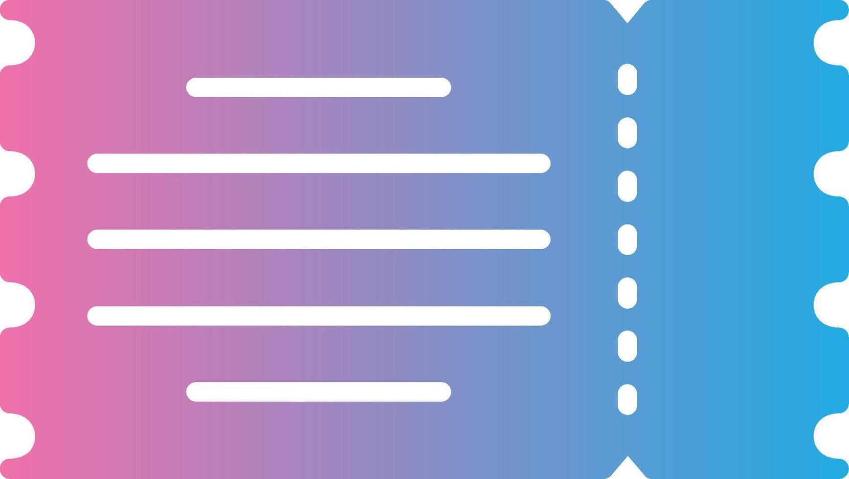 Ticket Dark Mode Symbol vector