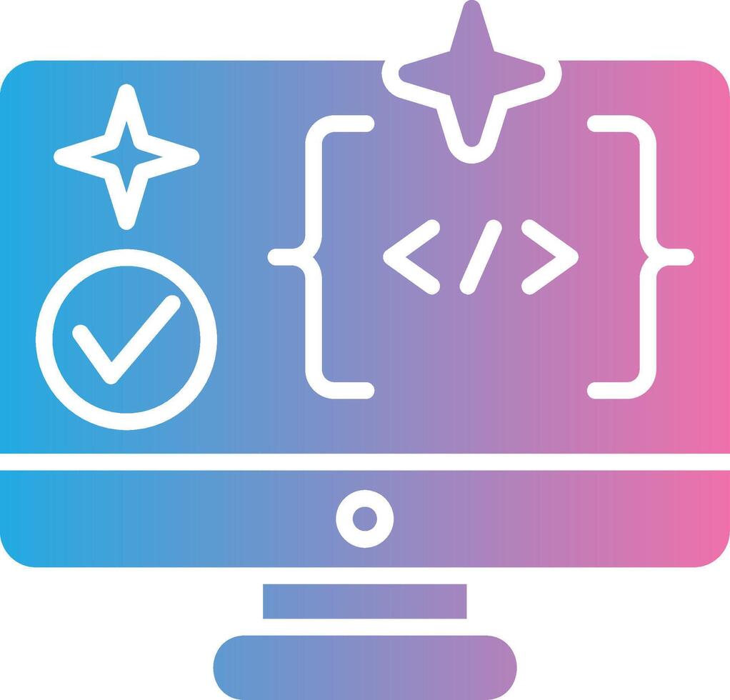 Clean Coding Outlined Line Artwork vector
