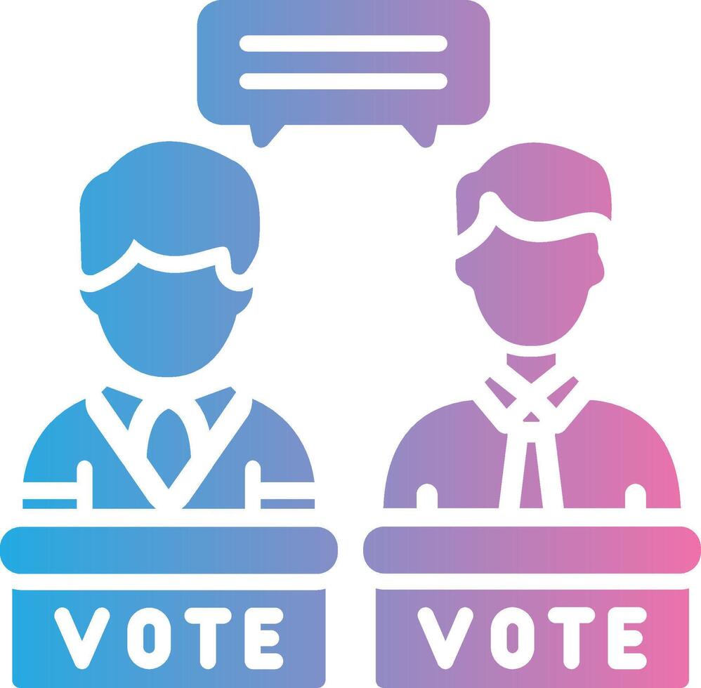 Debate Dark Mode Symbol vector