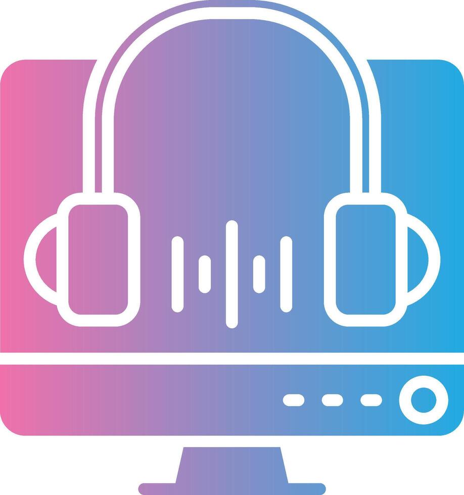Headset High Detail Shape vector