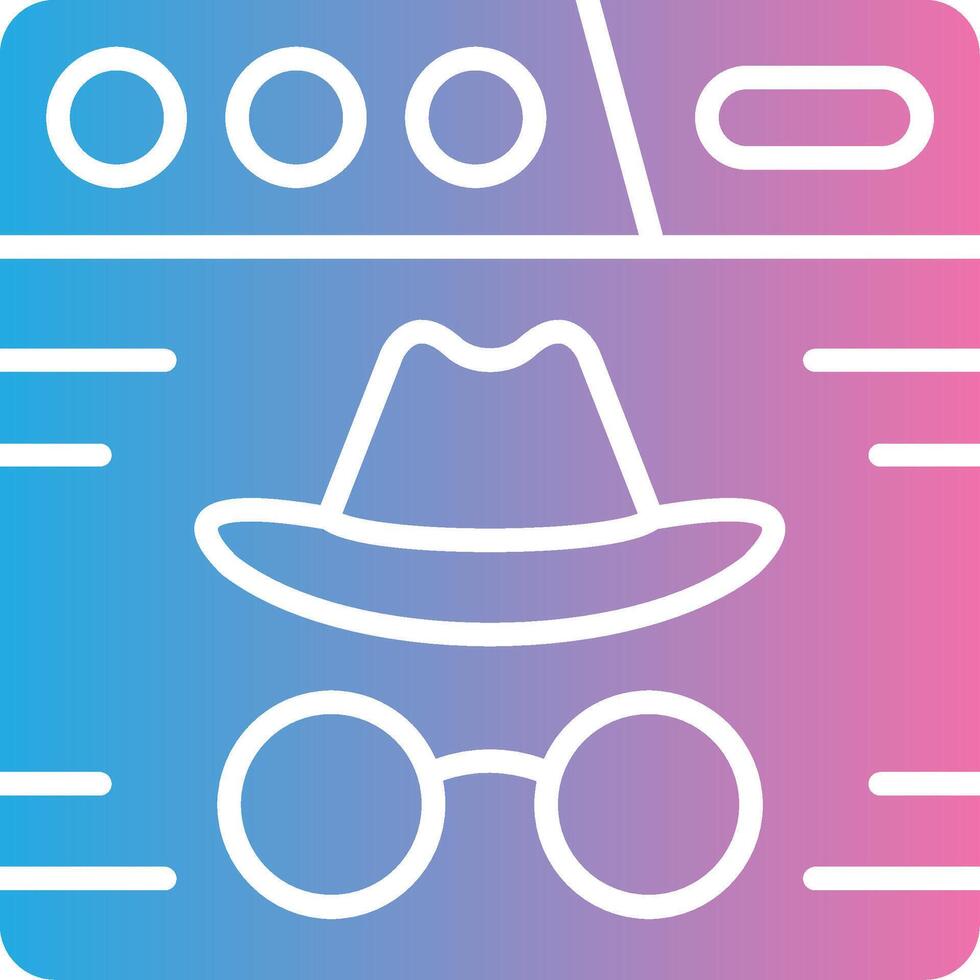 Incognito Pixel Grid Artwork vector