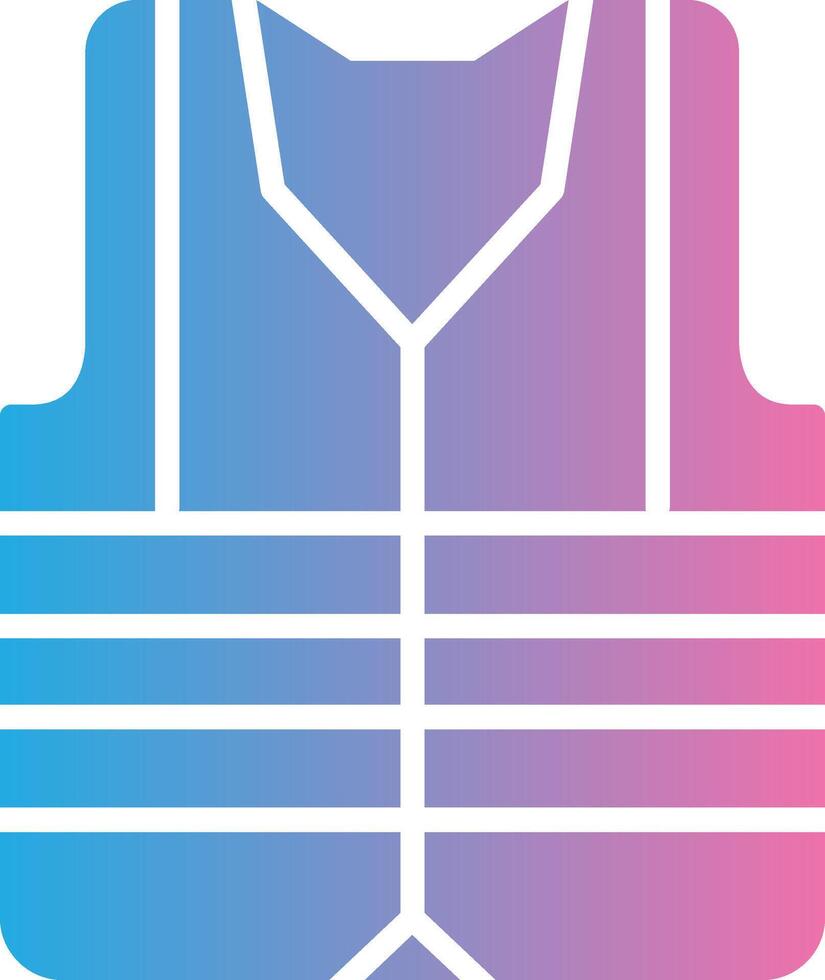 Life Jacket Dark Mode Symbol vector
