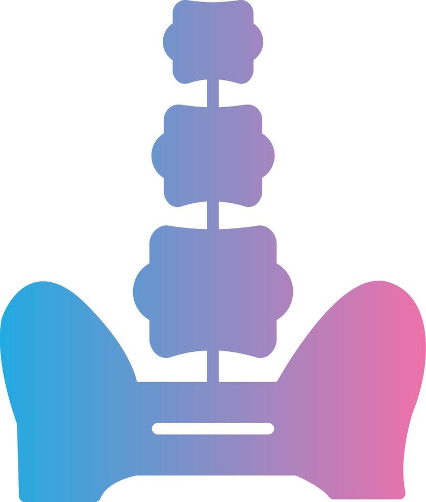 Spine Elegant Shape Symbol vector