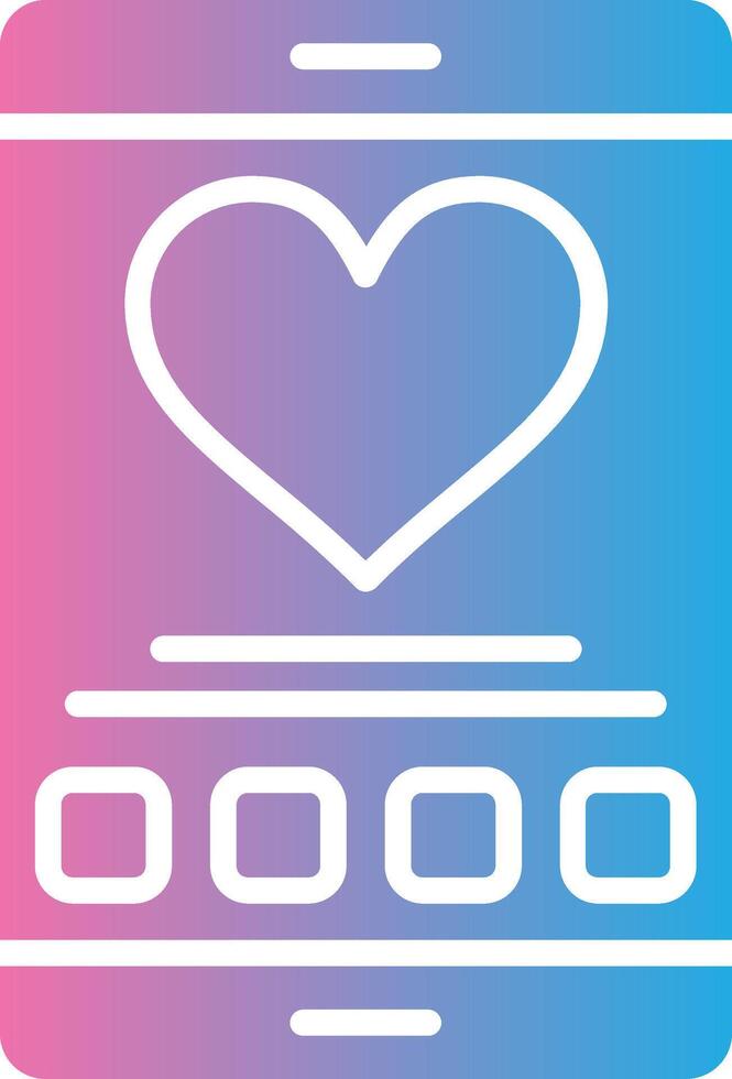 Dating App 3D Rendered Symbol vector
