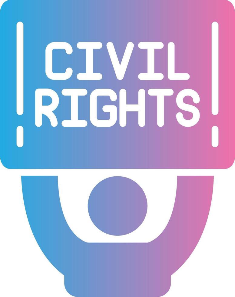 Civil Rights Smooth UI Symbol vector