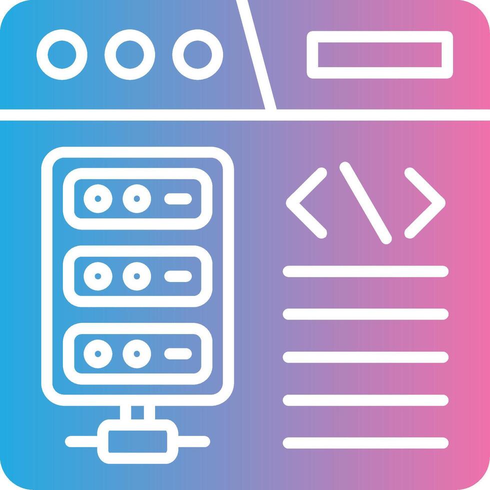 Database Digital Outline Piece vector