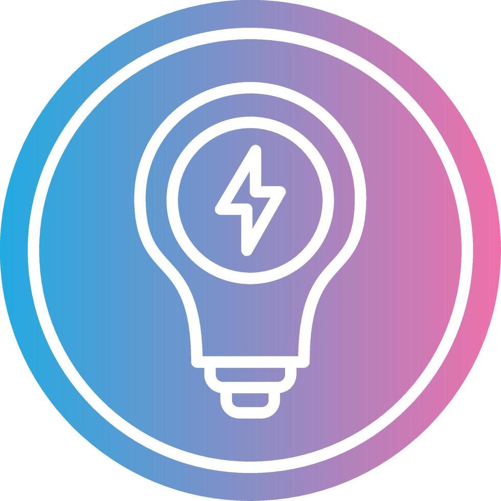 Light Bulb Muted Tone Element vector