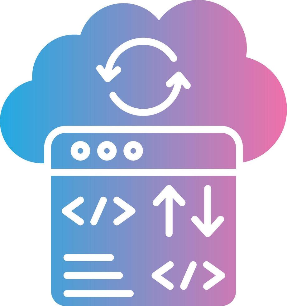 Cloud Coding High Detail Shape vector