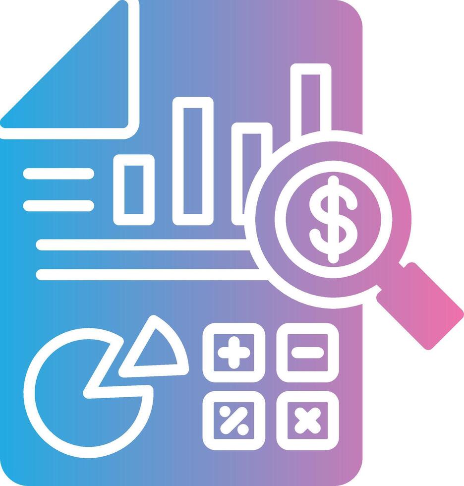 Financial Report Futuristic UI Mark vector