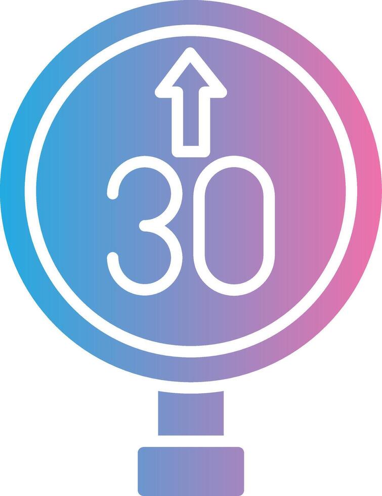 Speed Limit Thin Line Element vector