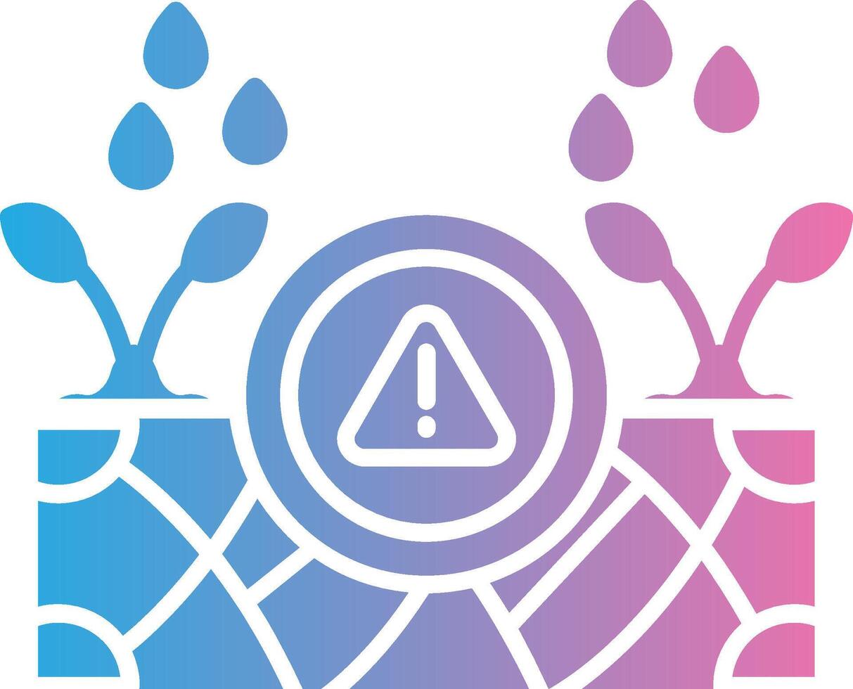 Drought Elegant Shape Symbol vector