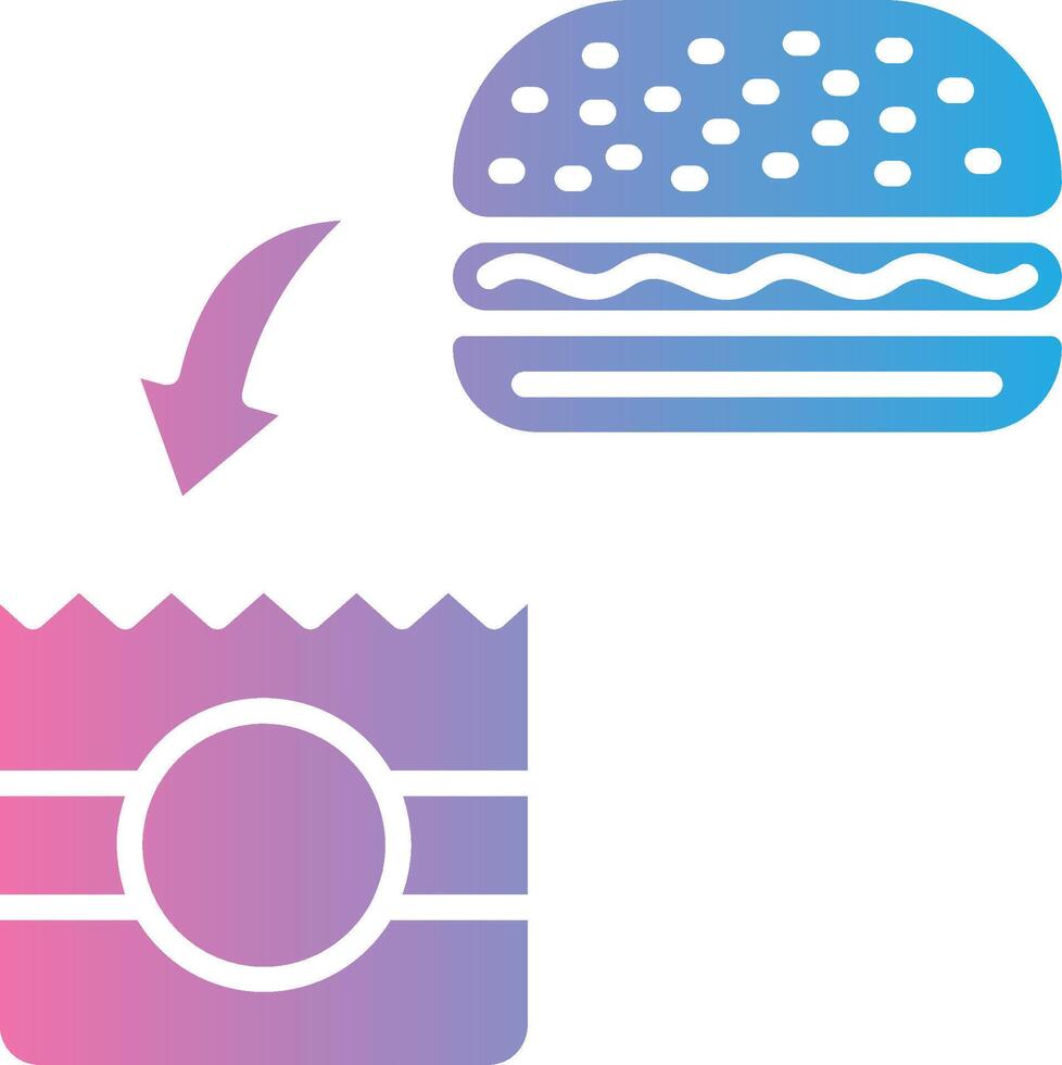 Food Delivery Minimal Graphic Visual vector