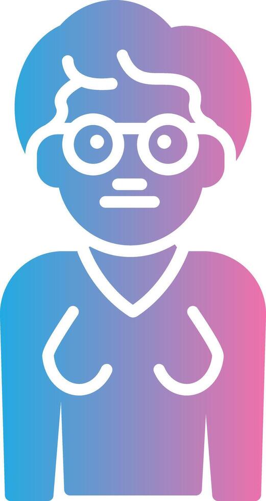 Grandmother Gradient Color Form vector