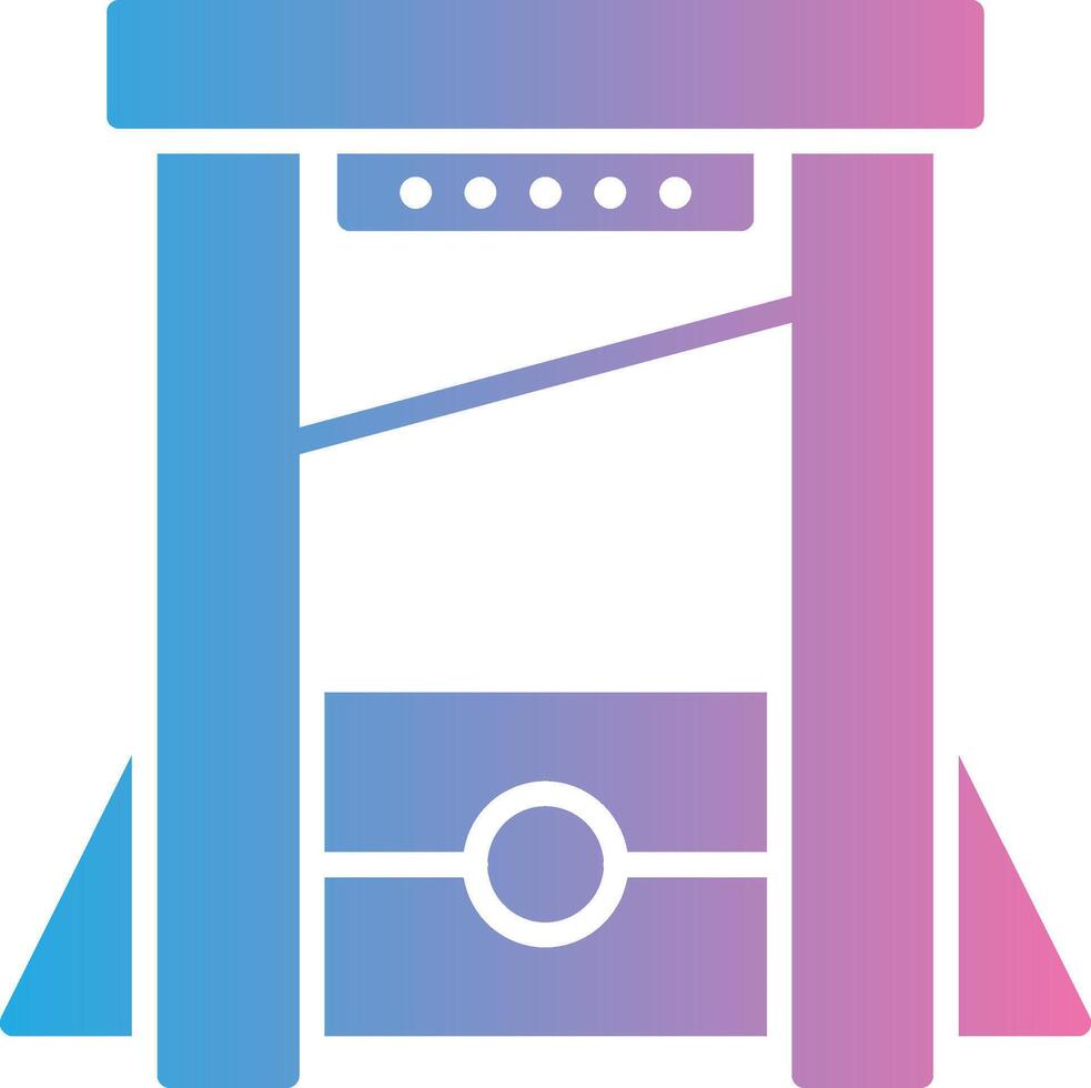 Guillotine 3D Interface Shape vector