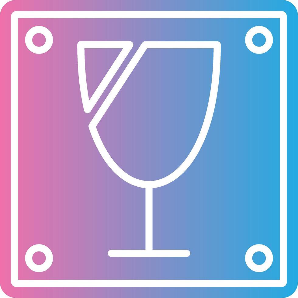 Fragile Gradient Color Form vector
