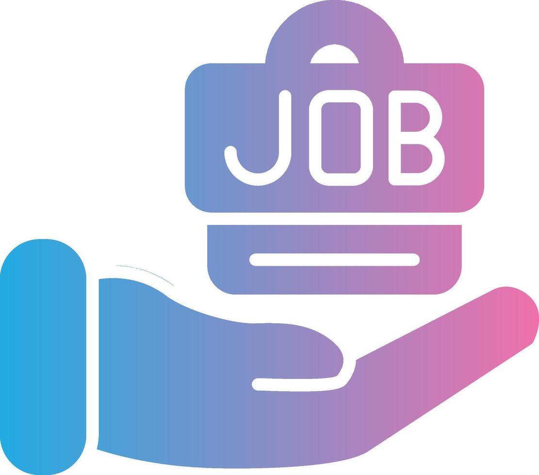 Job Offer Shadowed Flat Design vector