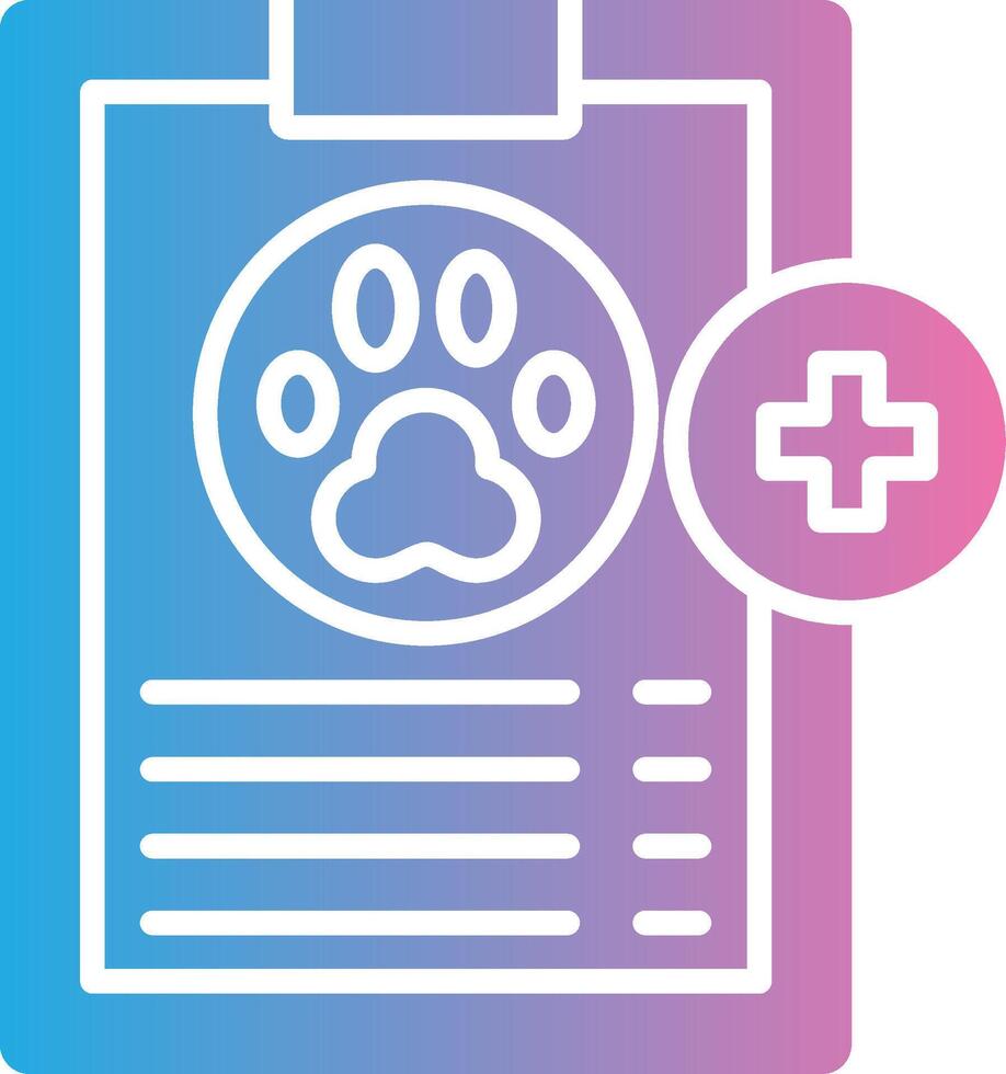 Medical Report 3D Interface Shape vector