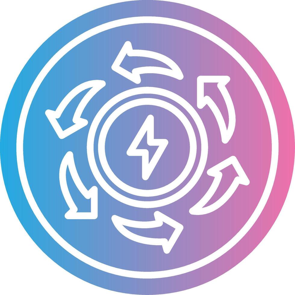 Recycle Energy Mobile App Illustration vector